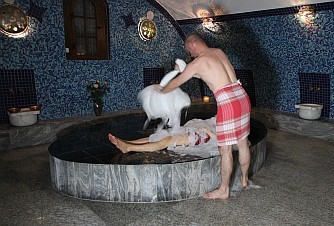 Einschäumen im Hamam Hamam-Schaum