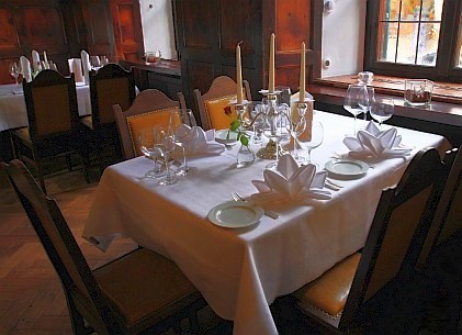 im Speiserestaurant Poststube Tisch Poststube